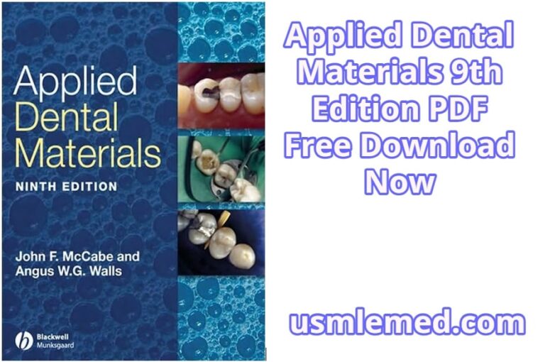 Applied Dental Materials 9th Edition PDF Free Download (Google Drive)