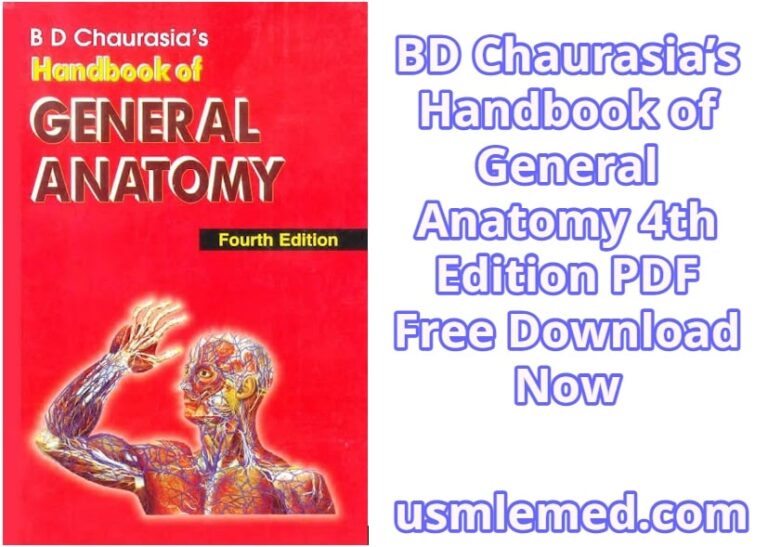 BD Chaurasia’s Handbook of General Anatomy 4th Edition PDF Free Download (Google Drive)