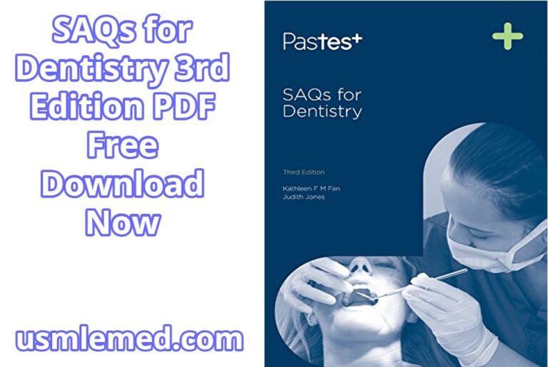 SAQs for Dentistry 3rd Edition PDF Free Download (Direct Link)